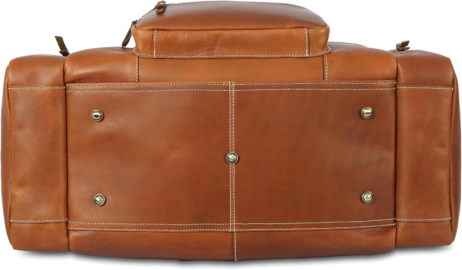 Leather duffel bag 24 Inch U Zip holdall Travel sports Duffle Weekend gym Sports