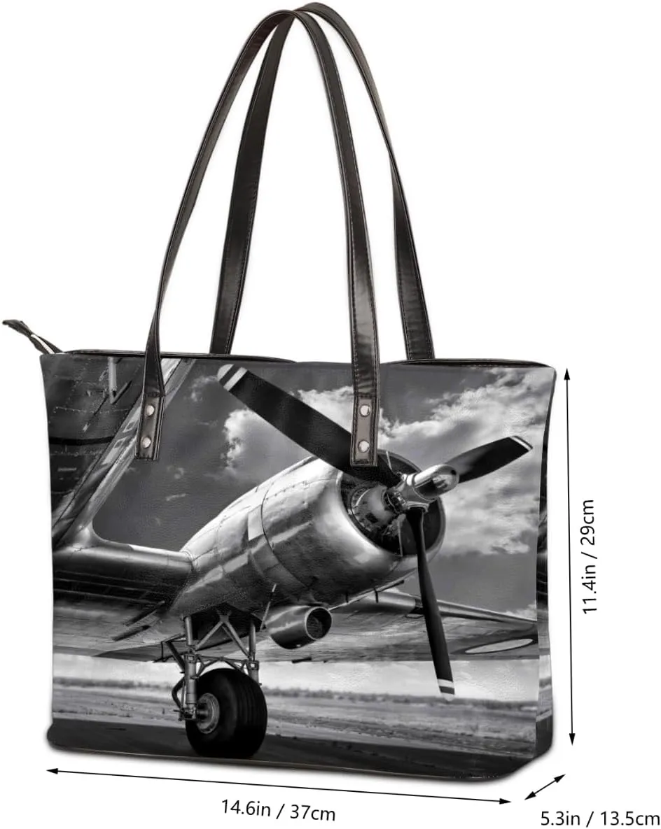 Leather Tote Bag for Women Fashion Shoulder Bag Purses and Handbags Large Capacity Satchel Bags for Work Travel