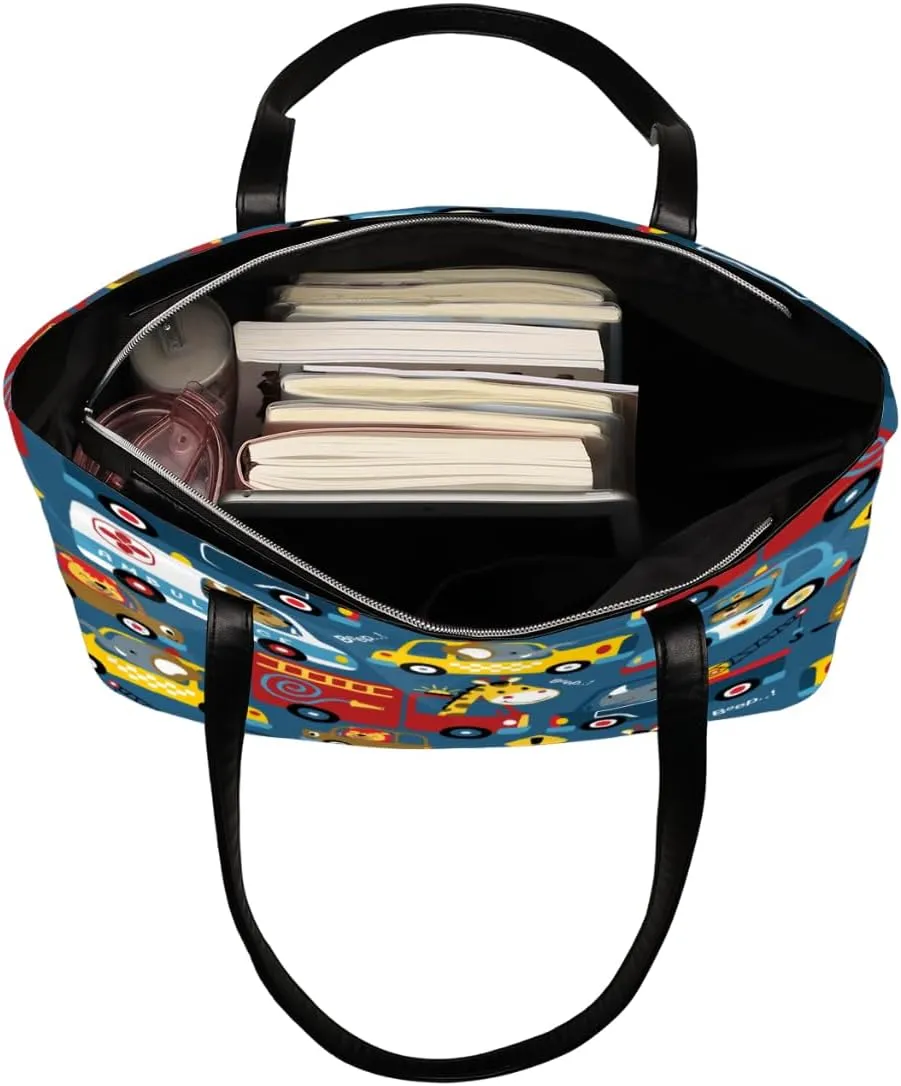Leather Tote Bag for Women Fashion Shoulder Bag Purses and Handbags Large Capacity Satchel Bags for Work Travel