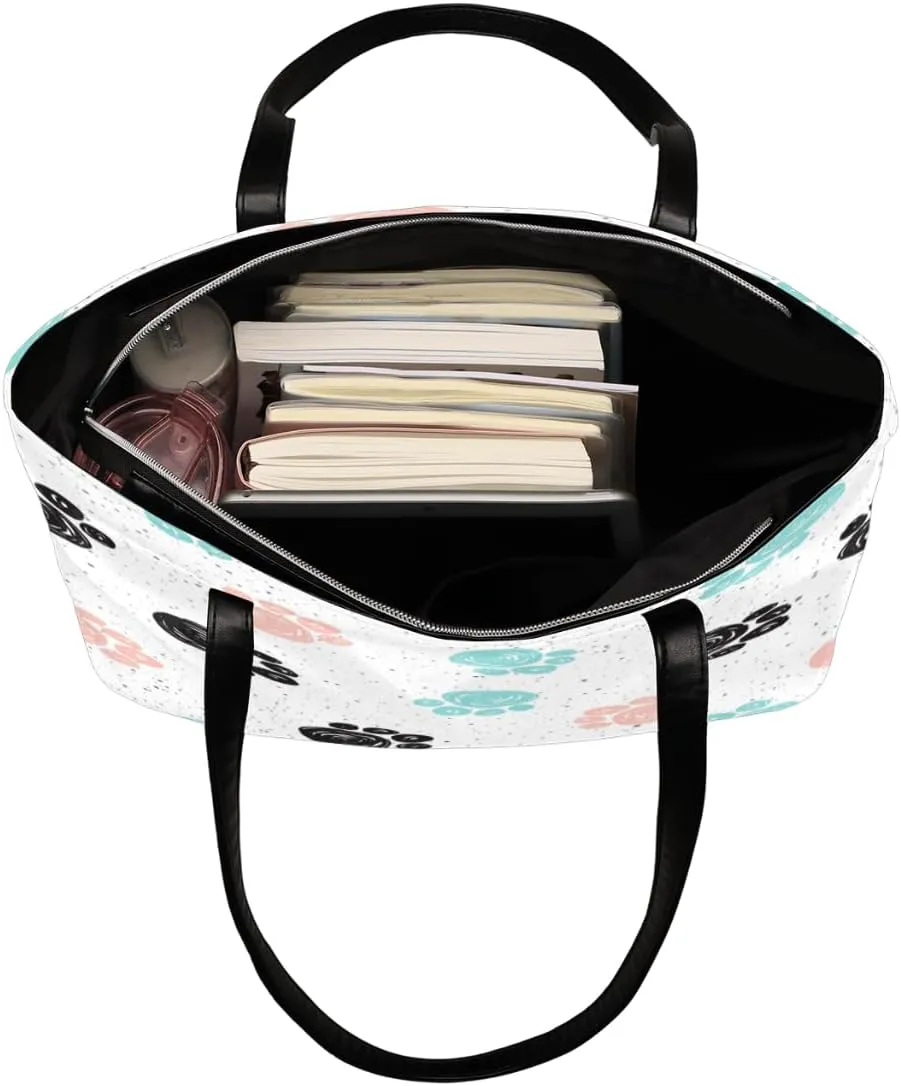Leather Tote Bag for Women Fashion Shoulder Bag Purses and Handbags Large Capacity Satchel Bags for Work Travel
