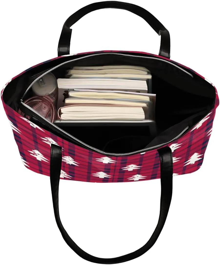 Leather Tote Bag for Women Fashion Shoulder Bag Purses and Handbags Large Capacity Satchel Bags for Work Travel