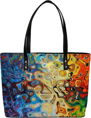 Leather Tote Bag for Women Fashion Shoulder Bag Purses and Handbags Large Capacity Satchel Bags for Work Travel