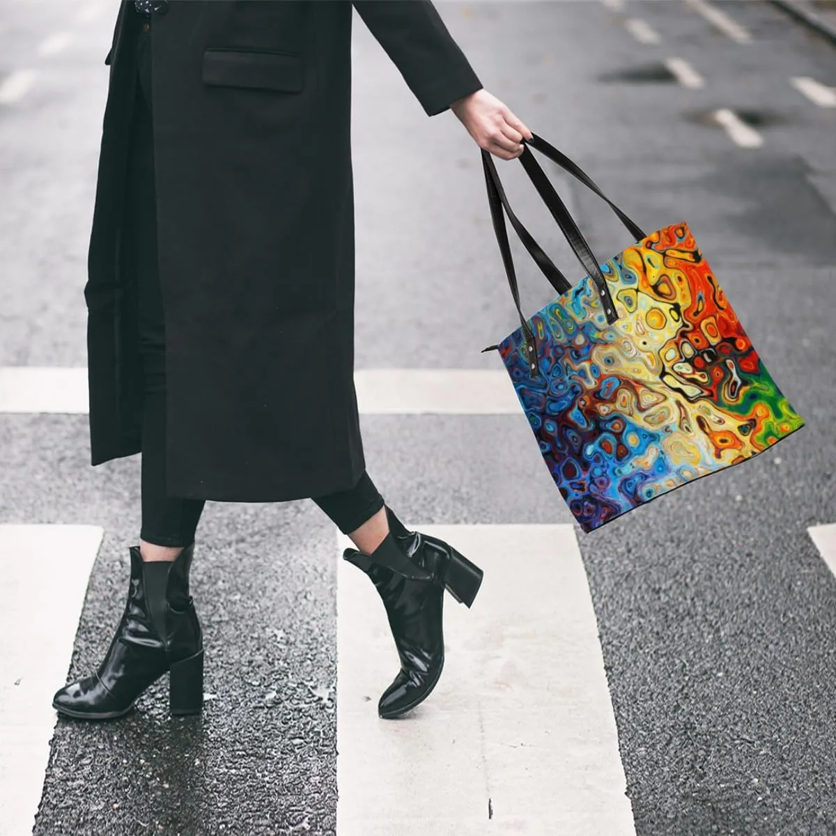 Leather Tote Bag for Women Fashion Shoulder Bag Purses and Handbags Large Capacity Satchel Bags for Work Travel