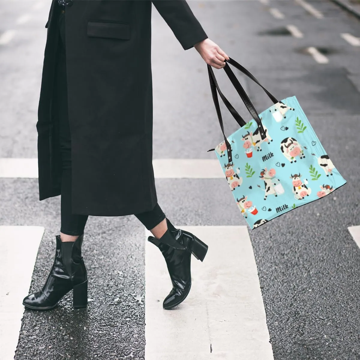 Leather Tote Bag for Women Fashion Shoulder Bag Purses and Handbags Large Capacity Satchel Bags for Work Travel