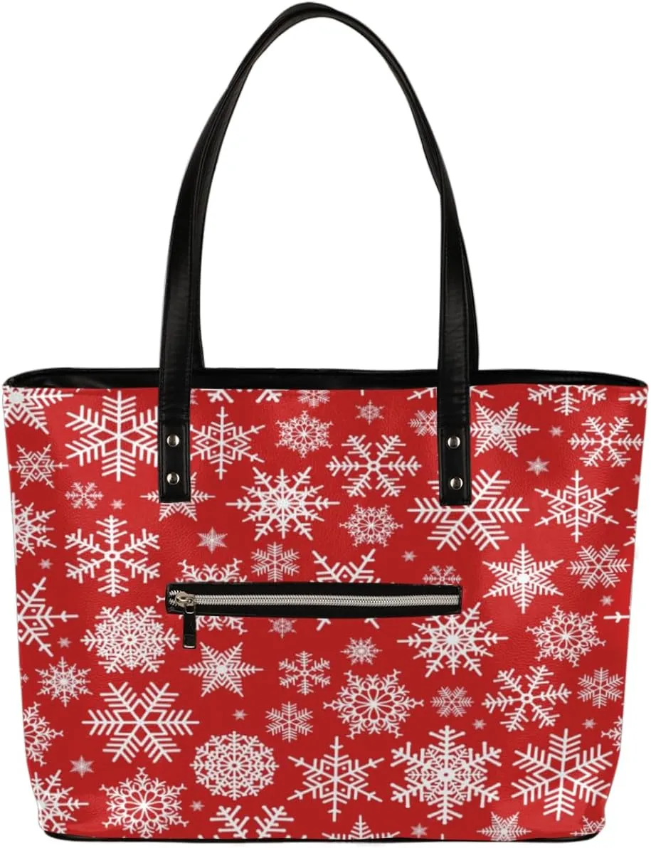 Leather Tote Bag for Women Fashion Shoulder Bag Purses and Handbags Large Capacity Satchel Bags for Work Travel