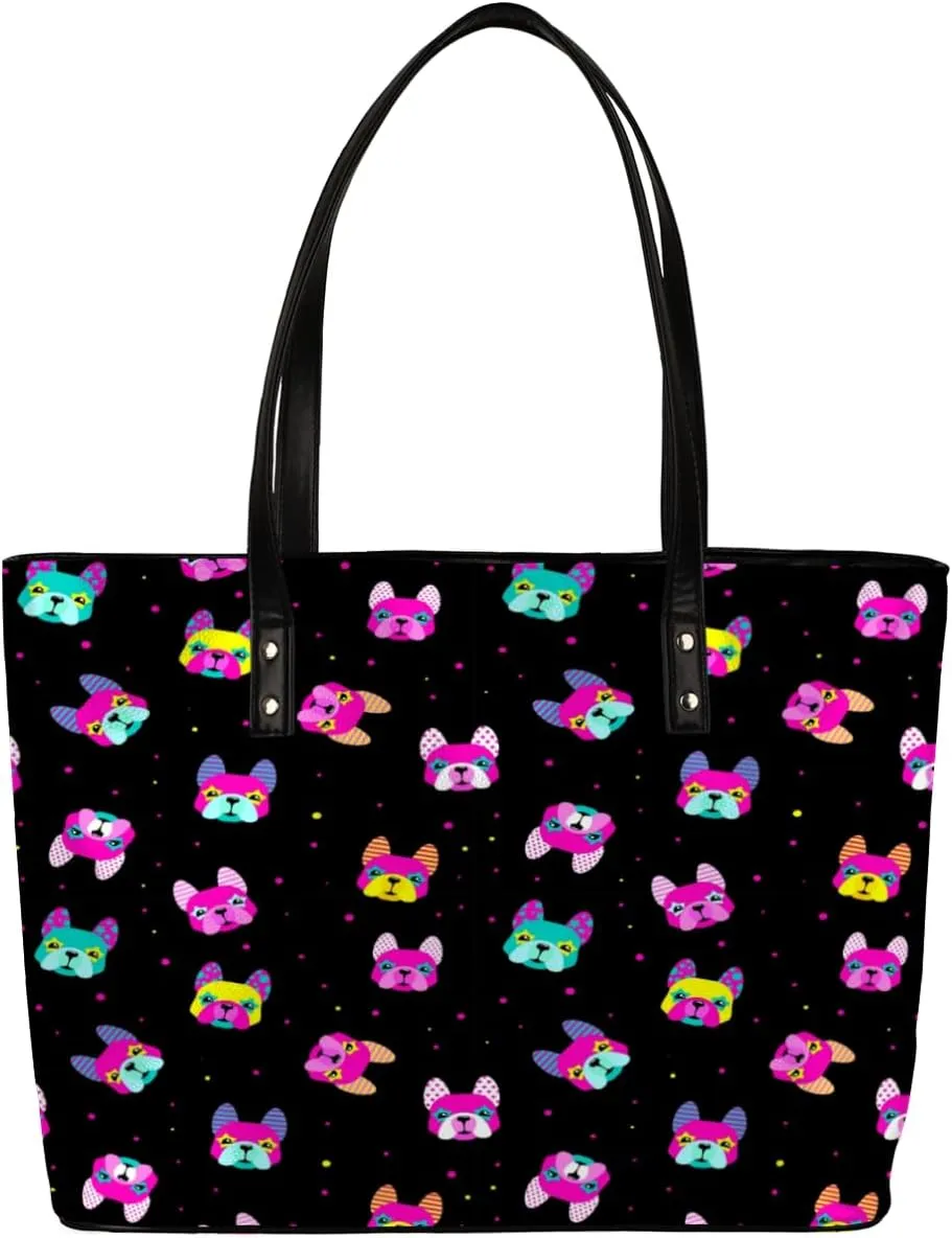 Leather Tote Bag for Women Fashion Shoulder Bag Purses and Handbags Large Capacity Satchel Bags for Work Travel