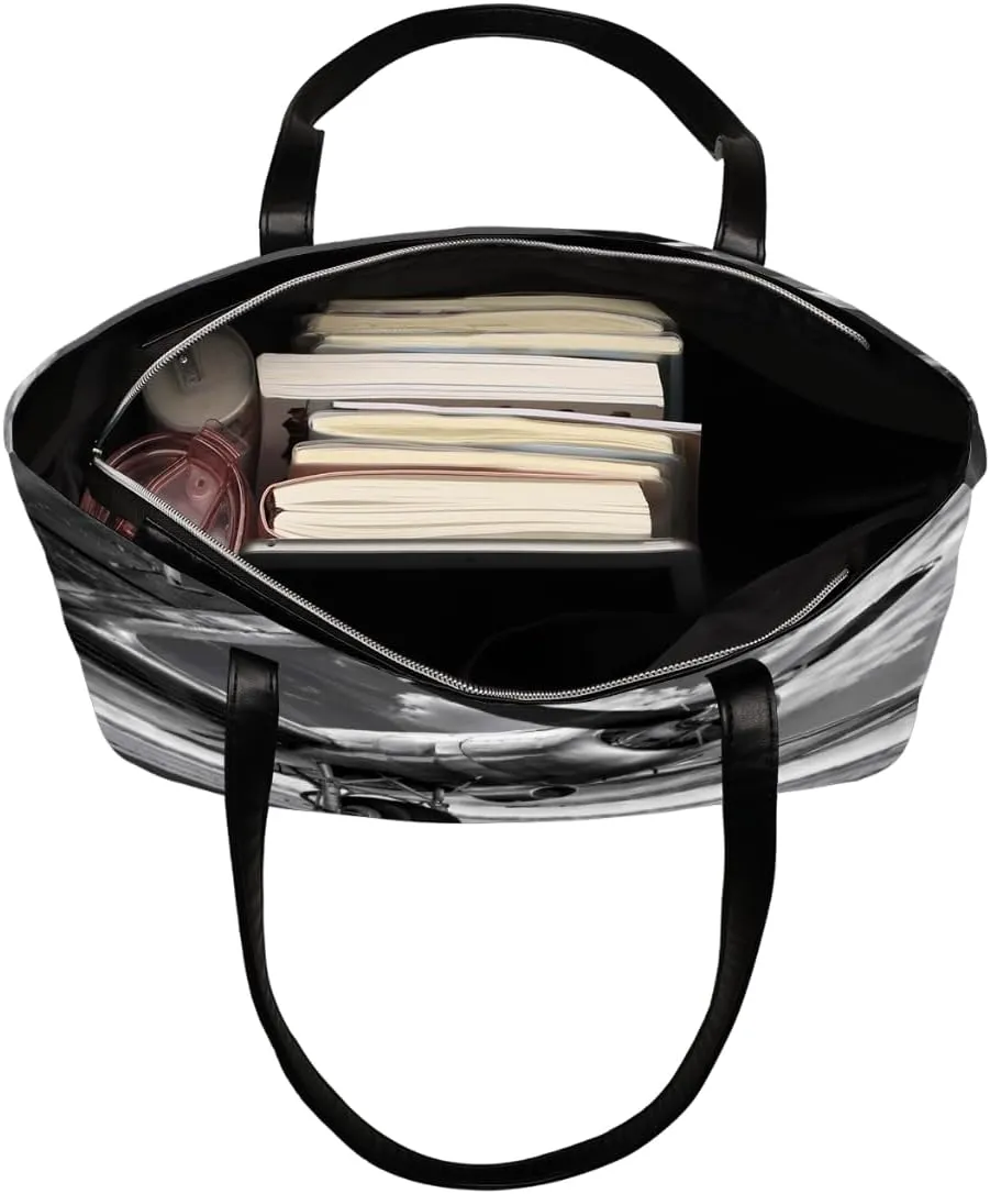 Leather Tote Bag for Women Fashion Shoulder Bag Purses and Handbags Large Capacity Satchel Bags for Work Travel