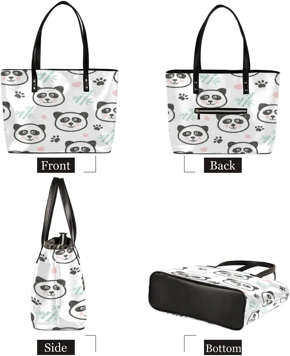 Leather Tote Bag for Women Fashion Shoulder Bag Purses and Handbags Large Capacity Satchel Bags for Work Travel