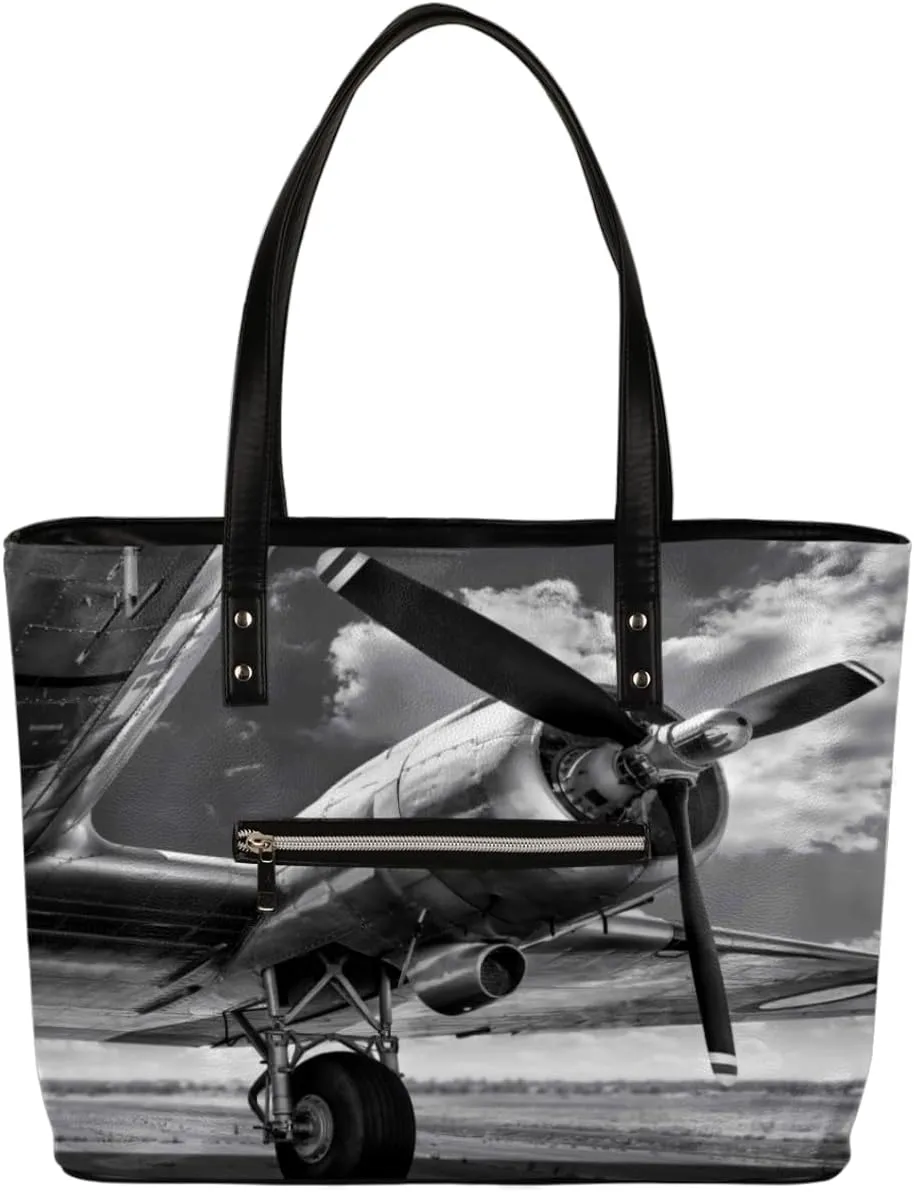 Leather Tote Bag for Women Fashion Shoulder Bag Purses and Handbags Large Capacity Satchel Bags for Work Travel