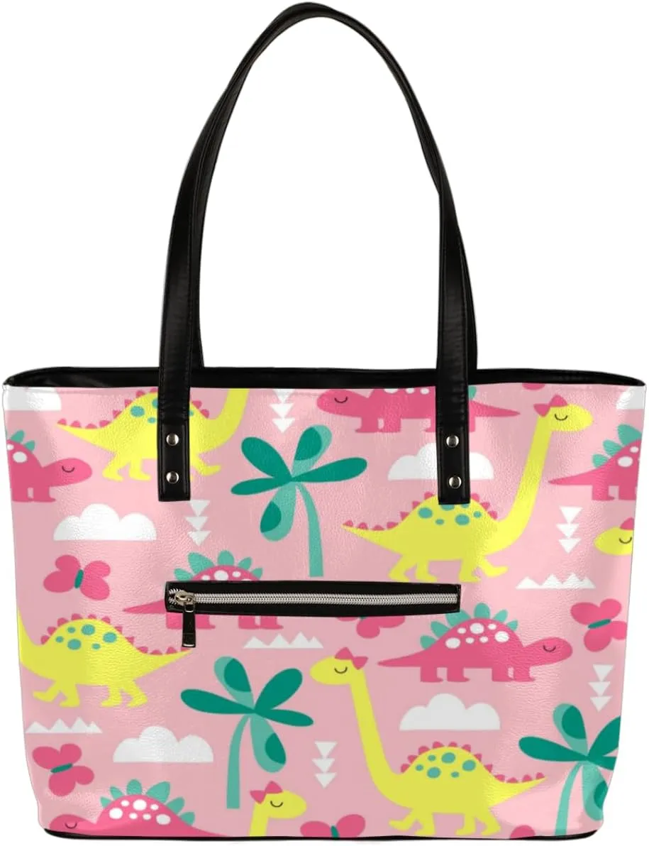 Leather Tote Bag for Women Fashion Shoulder Bag Purses and Handbags Large Capacity Satchel Bags for Work Travel