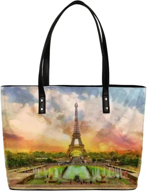 Leather Tote Bag for Women Fashion Shoulder Bag Purses and Handbags Large Capacity Satchel Bags for Work Travel