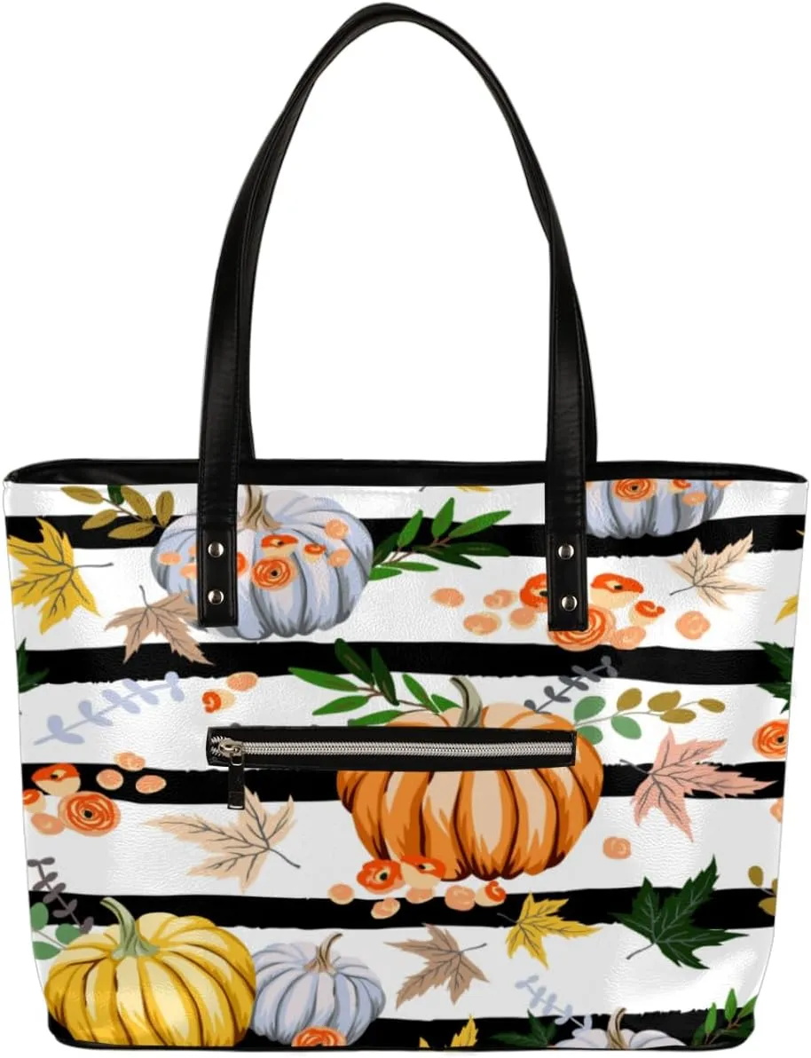 Leather Tote Bag for Women Fashion Shoulder Bag Purses and Handbags Large Capacity Satchel Bags for Work Travel