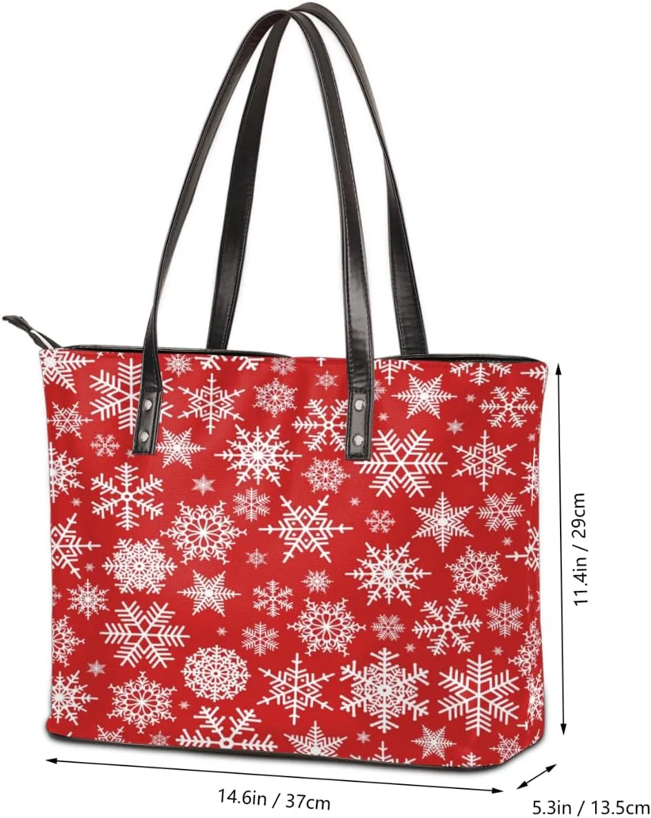 Leather Tote Bag for Women Fashion Shoulder Bag Purses and Handbags Large Capacity Satchel Bags for Work Travel