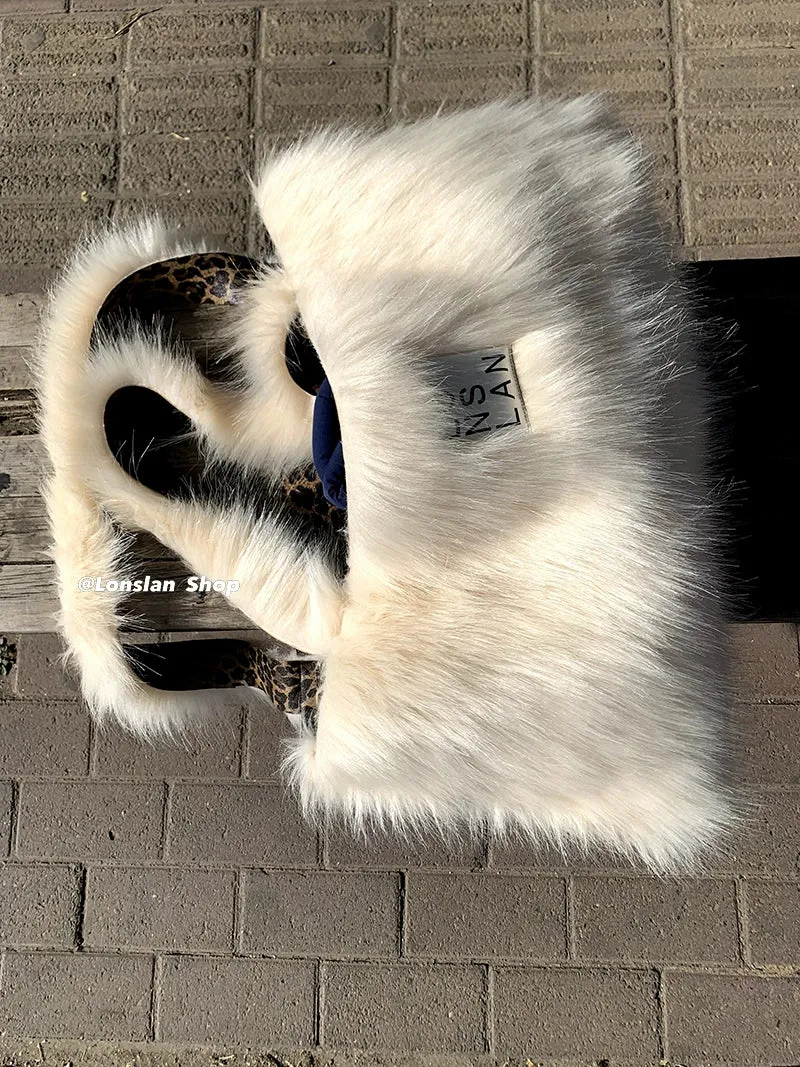 Leopard Faux Fur Bag
