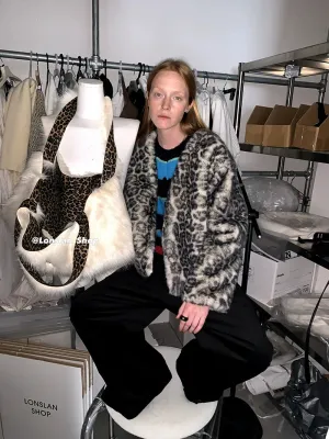 Leopard Faux Fur Bag