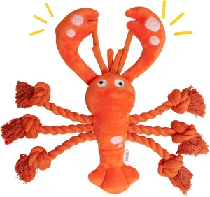 Lobster Dog Toys, Large Squeaky Plush Tug of War Dog Toys for Puppy, Small, Medium, Large Dogs