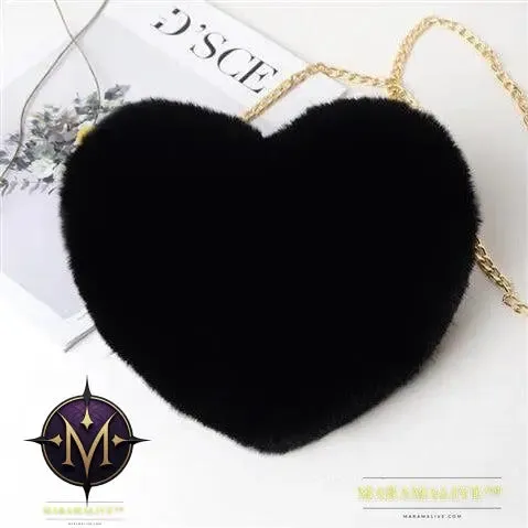 Love Bags For Women Plush Chain Shoulder Bags Valentine's Day Party Bag