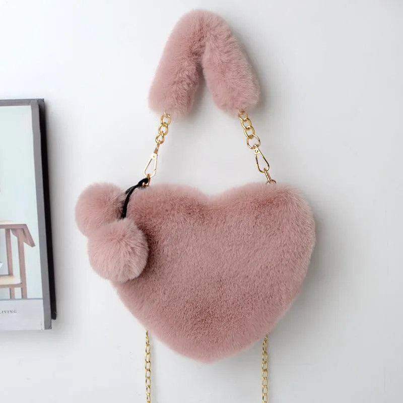 Love Bags Soft Plush Handbag