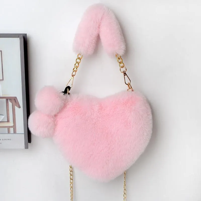 Love Bags Soft Plush Handbag