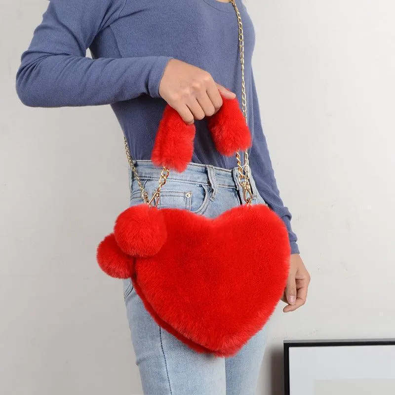 Love Bags Soft Plush Handbag