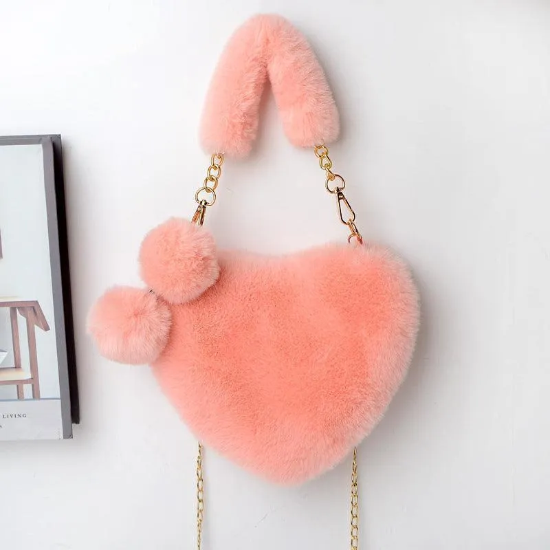 Love Bags Soft Plush Handbag