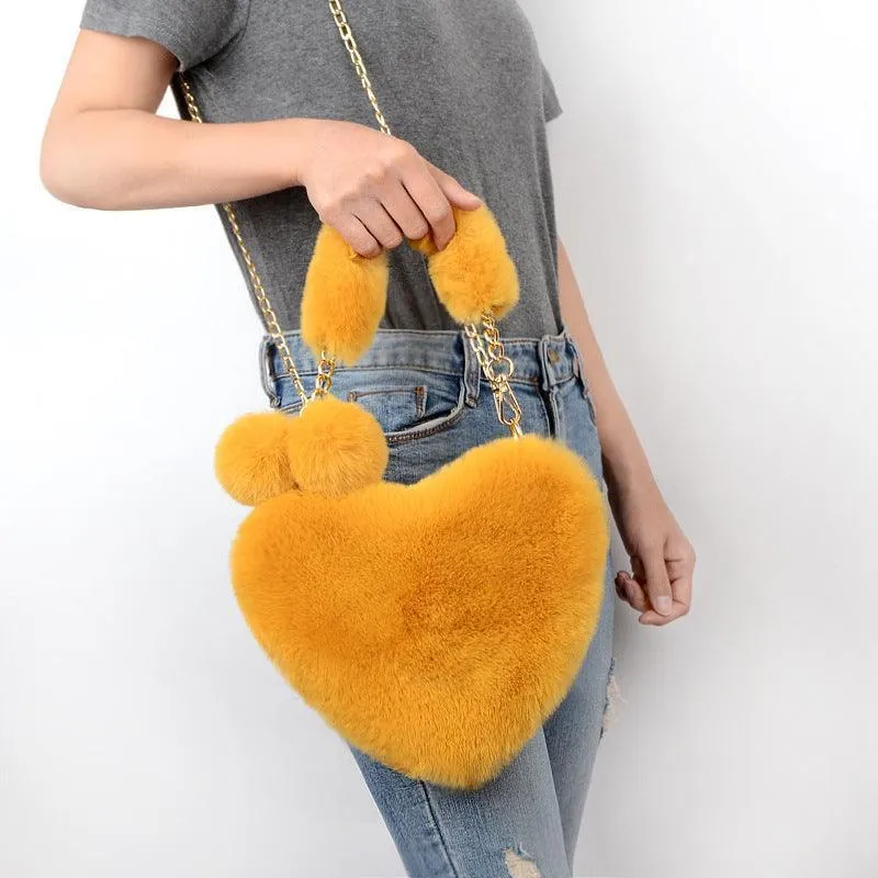 Love Bags Soft Plush Handbag