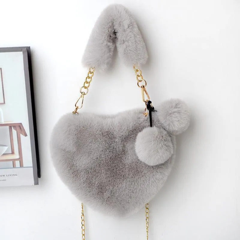 Love Bags Soft Plush Handbag