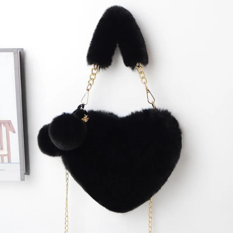 Love Bags Soft Plush Handbag