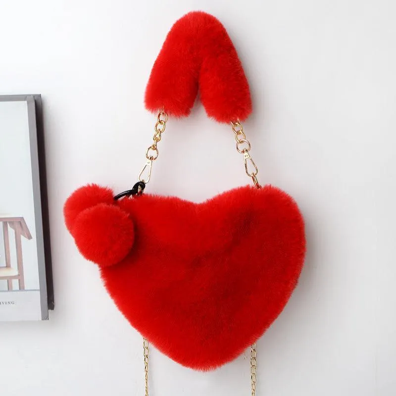 Love Bags Soft Plush Handbag
