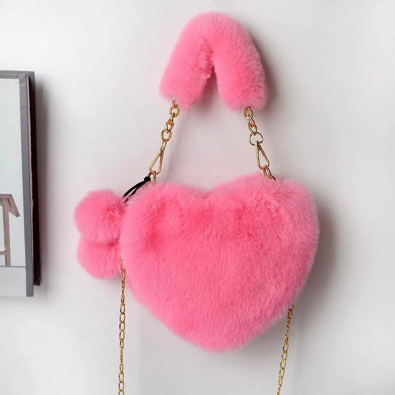 Love Bags Soft Plush Handbag