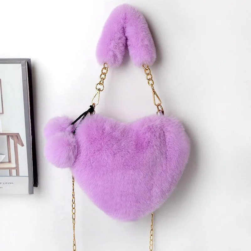 Love Bags Soft Plush Handbag