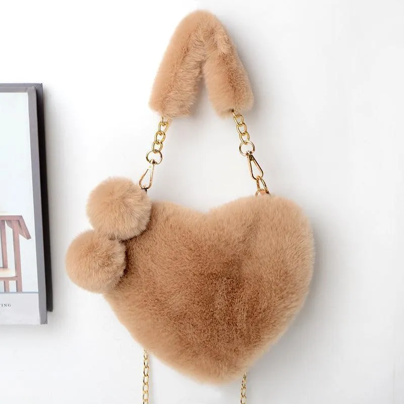 Love Bags Soft Plush Handbag