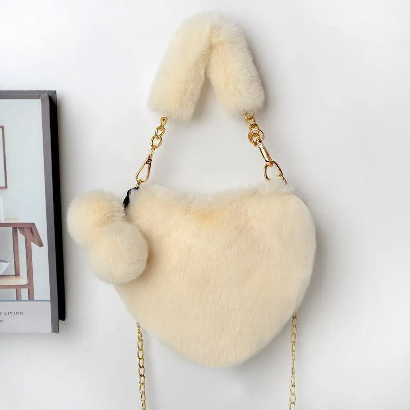 Love Bags Soft Plush Handbag