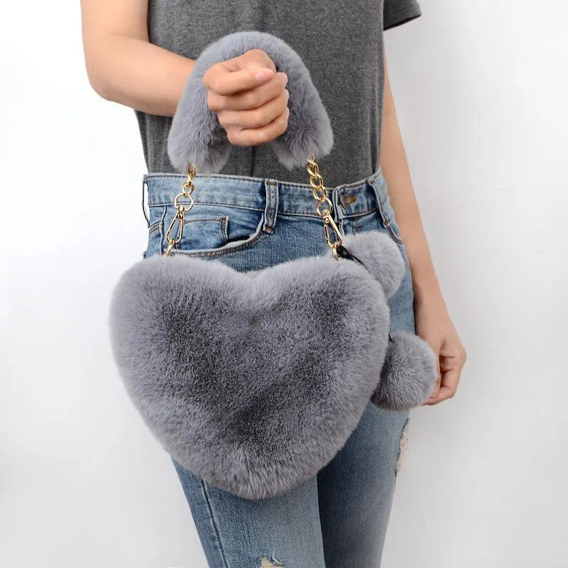 Love Bags Soft Plush Handbag