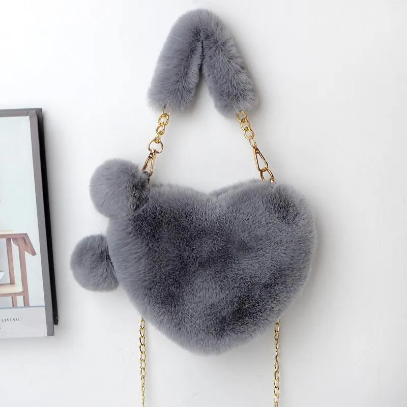 Love Bags Soft Plush Handbag