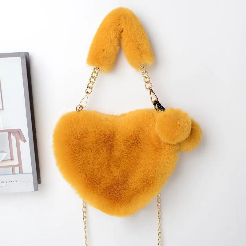 Love Bags Soft Plush Handbag
