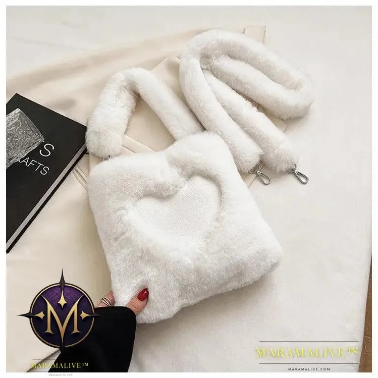 Love Handbags Winter Plush Shoulder Bags For Women