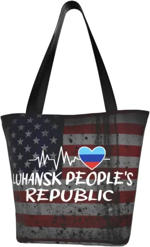 Luhansk People'S Republic Heartbeat Fashion Shoulder Bag Large Capacity For Man Or Woman