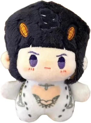LUNK Dio Brando Plush Keychain Cujoh Jolyne Soft Figure 10cm Anime Stuffed Figures Cute Cartoon Keychain Backpack Ornaments