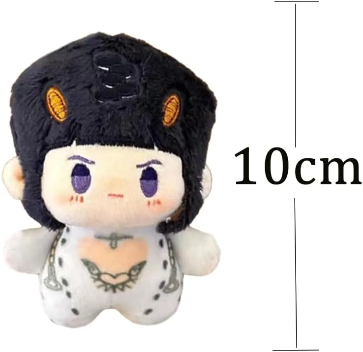 LUNK Dio Brando Plush Keychain Cujoh Jolyne Soft Figure 10cm Anime Stuffed Figures Cute Cartoon Keychain Backpack Ornaments