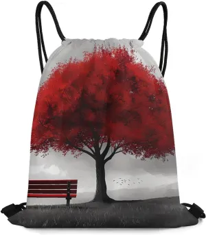 Mangrove Forests Drawstring Backpack Durable String Bag Sports Sackpack Cinch Bags for Gym Travel