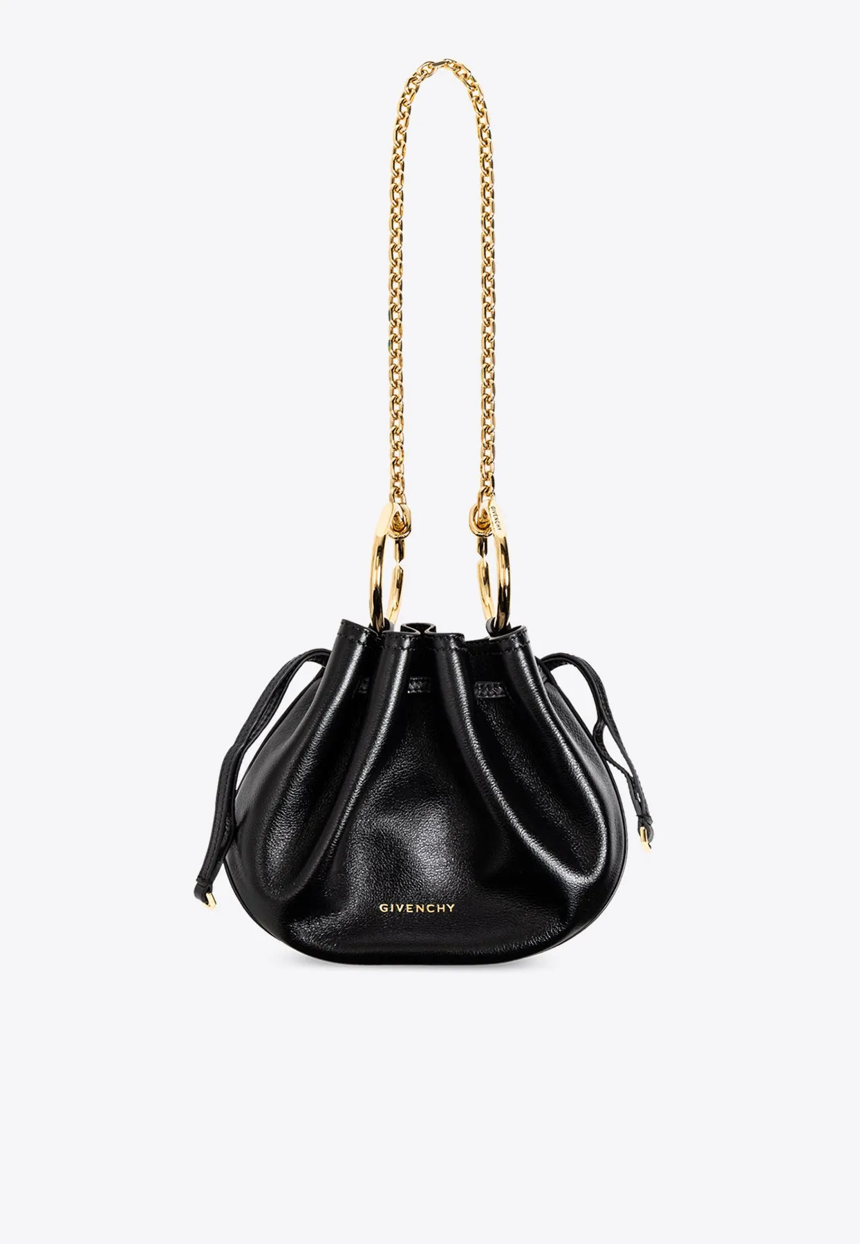 Mini Pumpkin Leather Shoulder Bag
