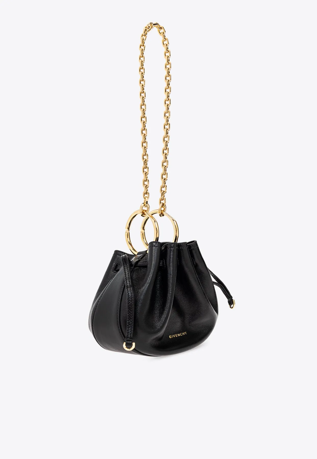 Mini Pumpkin Leather Shoulder Bag