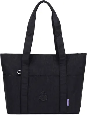 MINTEGRA Women Large Tote Bag Heavy Duty Nylon Laptop Shoulder Bag Carry on Commute Handbag