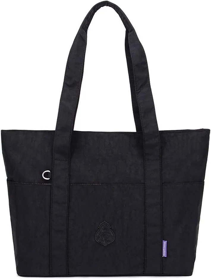 MINTEGRA Women Large Tote Bag Heavy Duty Nylon Laptop Shoulder Bag Carry on Commute Handbag