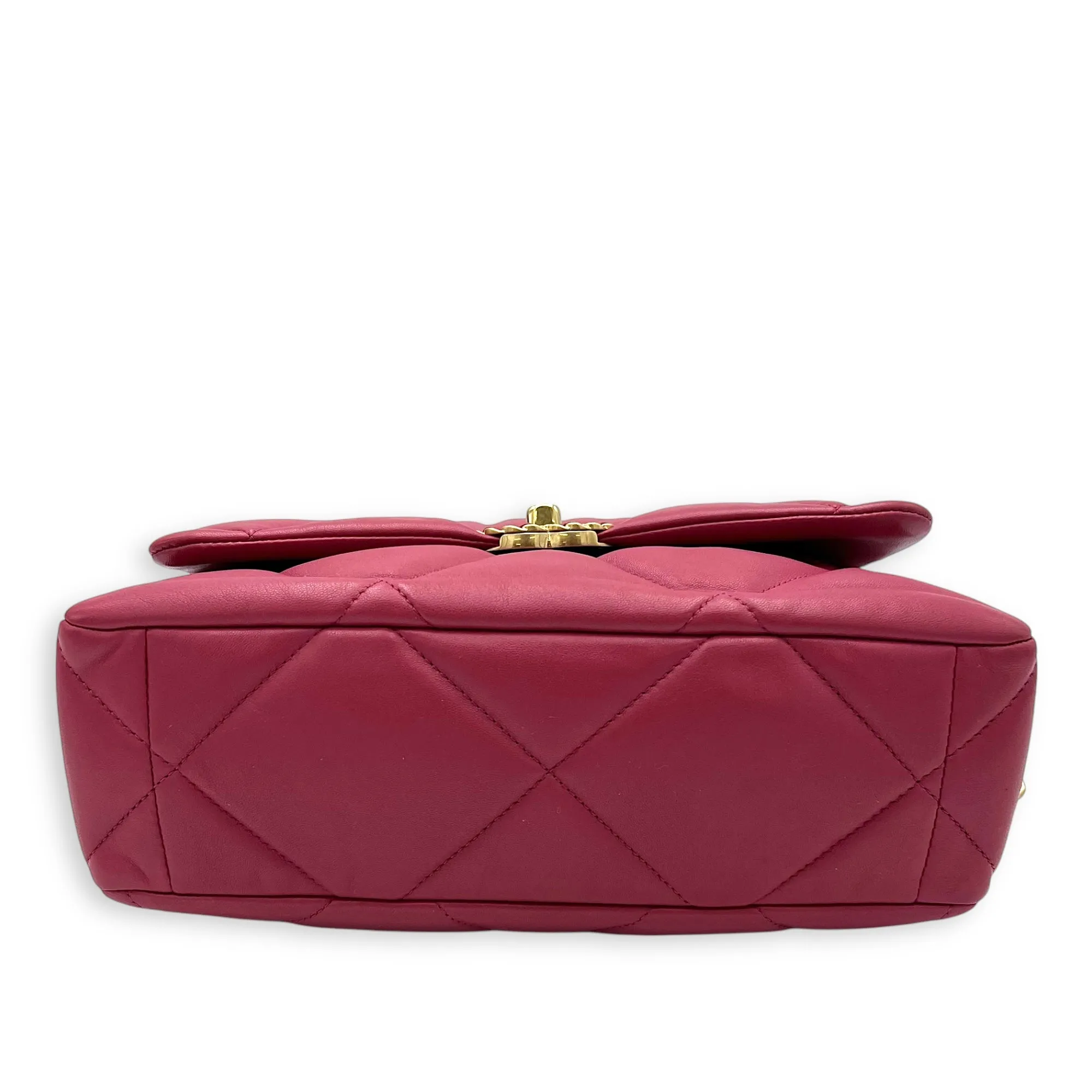 Mixed Bag in hardware C19 Large Competitive pricing Lambskin, Performance-optimized Pink Shoulder