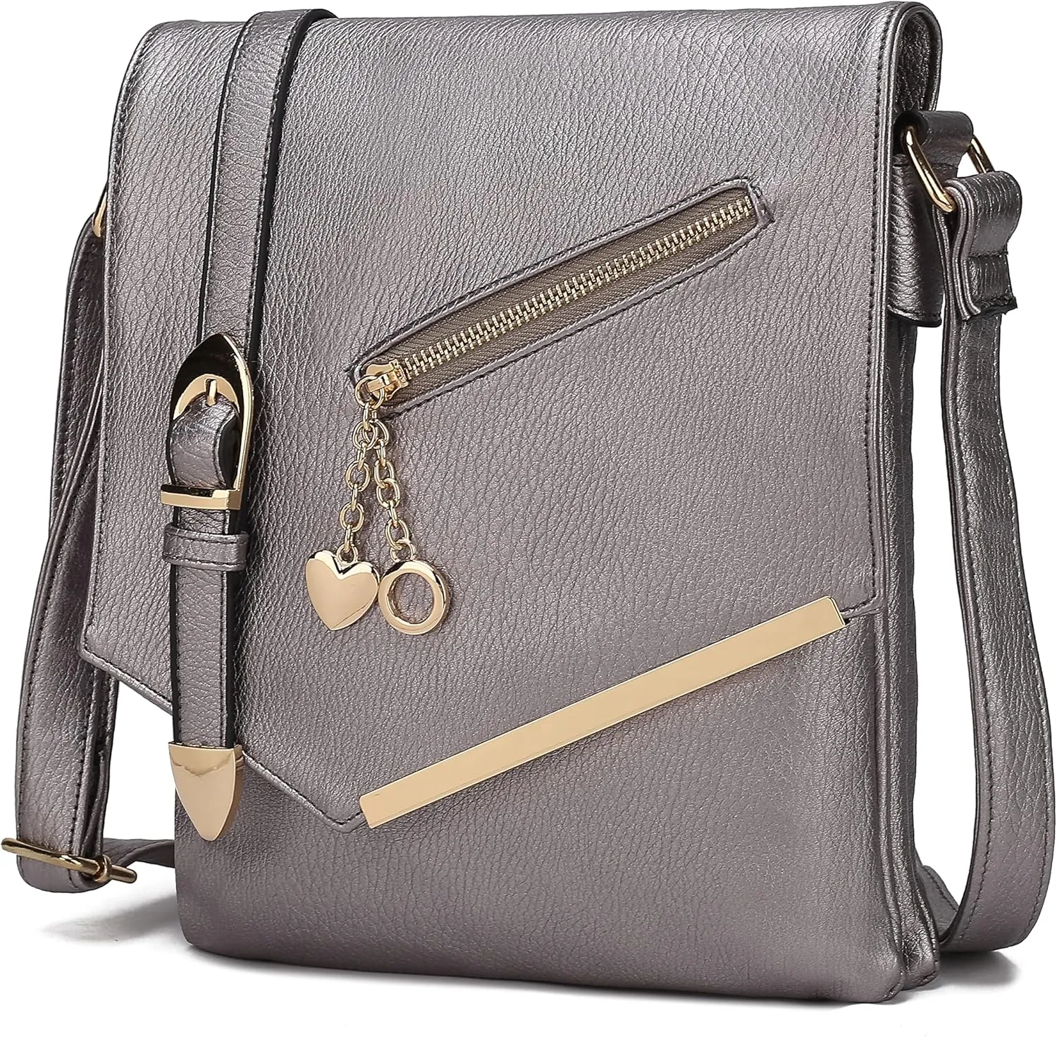 MKF Collection Crossbody Bags for Women, Sling bag Vegan Leather Shoulder bag Ladies Small Purse Handbag by Mia K