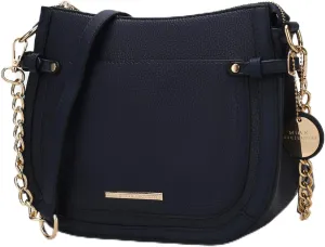 MKF Collection Shoulder Bag for Women, Vegan Leather Crossbody Bag Handbag Messenger Purse by Mia K