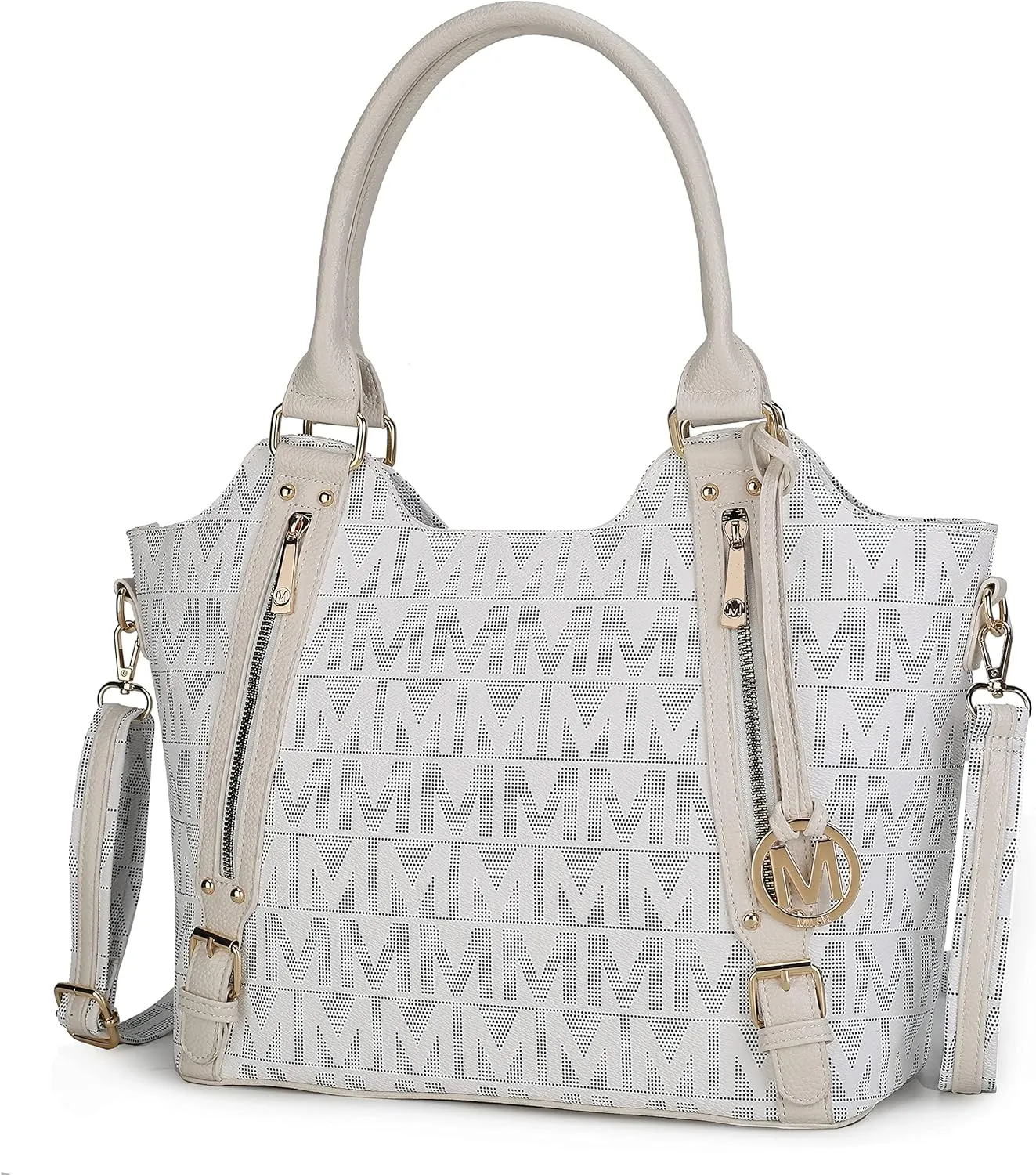 MKF Collection Tote Satchel Handbag for Women: PU Leather Shoulder Bag – Top-Handle Purse, Ladies Pocketbook By Mia K