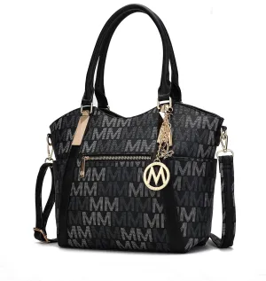 MKF Collection Tote Satchel Handbag for Women: PU Leather Shoulder Bag – Top-Handle Purse, Ladies Pocketbook By Mia K